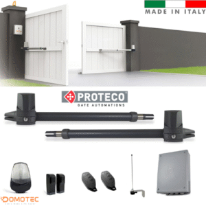 Kit motorisation automatisme de portail à deux battants Proteco Aster 4