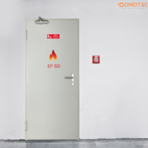Porte métal coup feu  1 vantail blanc 9010