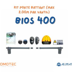 ALLMATIC Kit porte battant BIOS 400 (Max 2,00m par vantail)