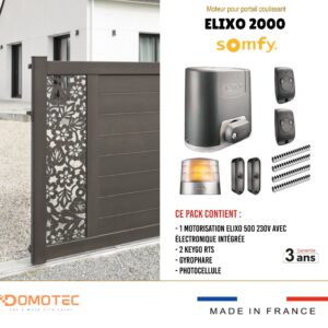 SOMFY Kit porte coulissant ELIXO 2000.